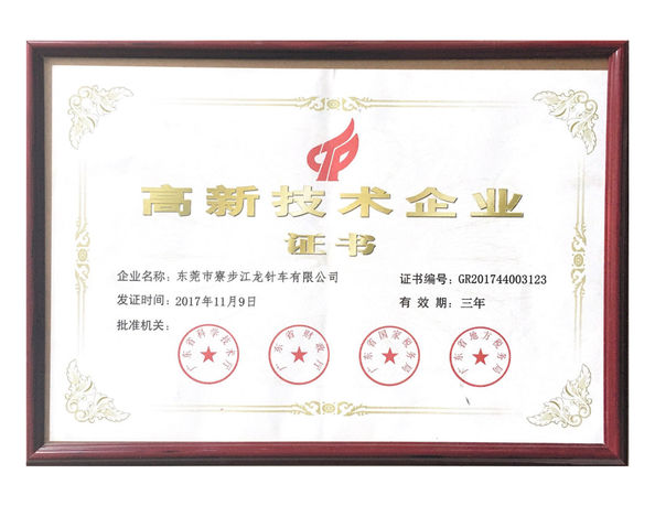 China Dongguan Jianglong Intelligent Technology Co., Ltd. Zertifizierungen